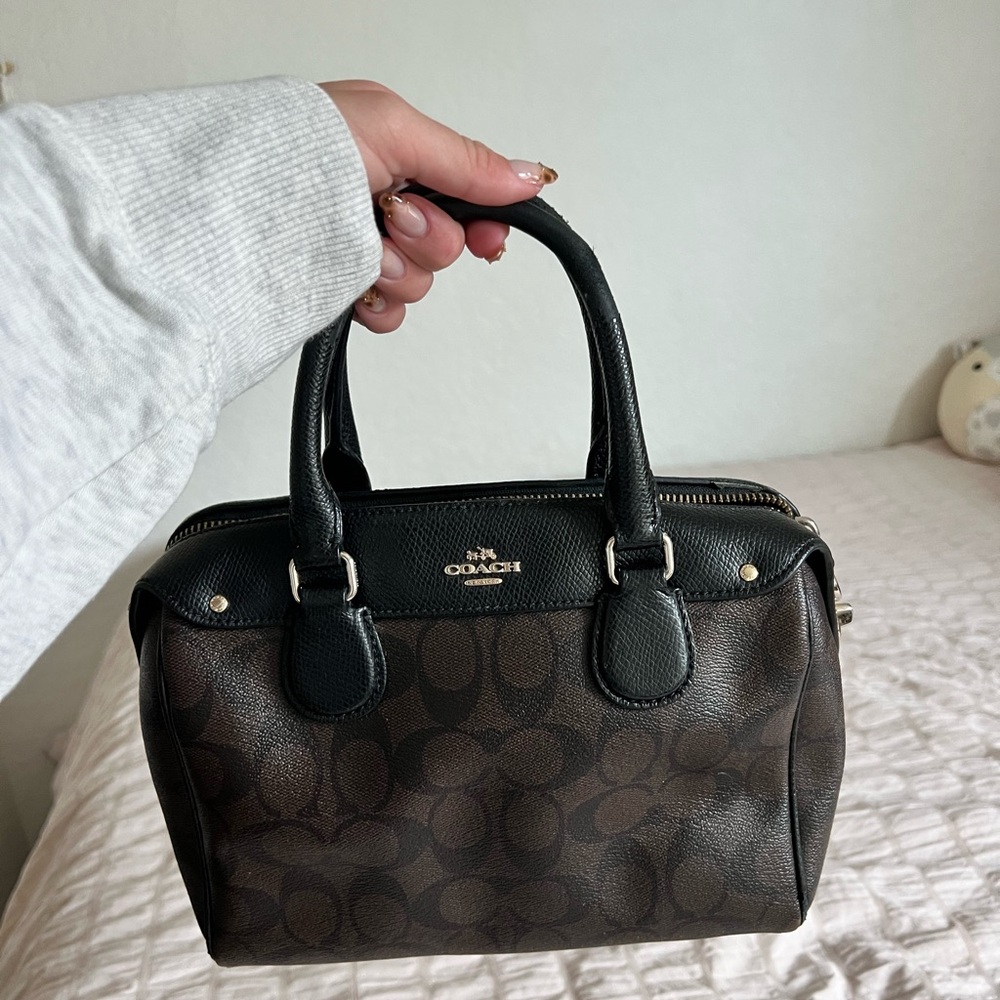 Coach Black Signature Bag